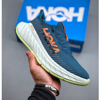 Original Hoka One One Carbon X3 รองเท้าผ้าใบลําลอง พื้นหนา ระบายอากาศ น้ําหนักเบา เหมาะกับการวิ่ง ไซซ์ 36-45