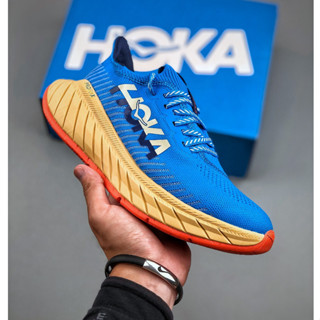 Original Hoka One One Carbon X3 รองเท้าผ้าใบลําลอง พื้นหนา ระบายอากาศ น้ําหนักเบา เหมาะกับการวิ่ง ไซซ์ 36-45