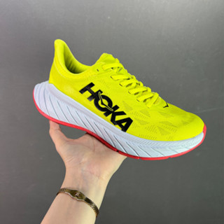 ใหม่ HOKA ONE ONE Carbon X2 รองเท้าผ้าใบลําลอง พื้นหนา น้ําหนักเบา ระบายอากาศ เหมาะกับการวิ่ง ไซซ์ 36-45 2023