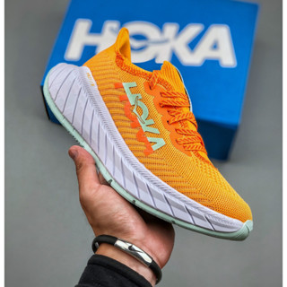 Original Hoka One One Carbon X3 รองเท้าผ้าใบลําลอง พื้นหนา ระบายอากาศ น้ําหนักเบา เหมาะกับการวิ่ง ไซซ์ 36-45