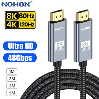 สายเคเบิล HDMI 2.1 ยาว 1 เมตร 2 เมตร 3 เมตร 5 เมตร 1 เมตร 1 เมตร 2 เมตร 5 เมตร 8K 60Hz 4K 120HZ HDMI2.1 สําหรับ TV PS4 PS5