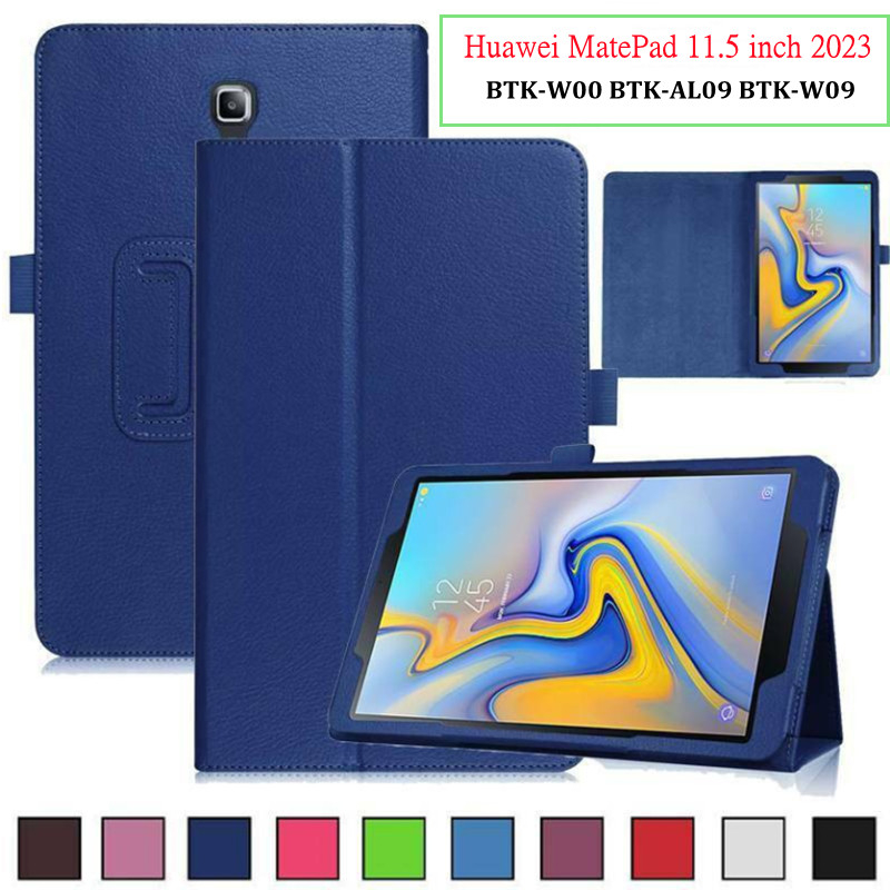 PU หนังสําหรับ Huawei MatePad 11.5 นิ้ว 2023 BTK-W00 BTK-AL09 BTK-W09 พับขาตั้ง Shell Funda Huawei M
