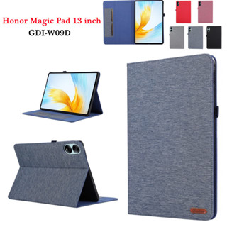 Case For HONOR MagicPad 13 inch GDI-W09D Tablet Cloth Pattern Book Style Tablet Cover With Card Slots Flip Cover