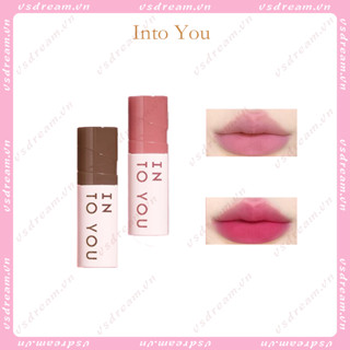 Into YOU x PANTONE ลิปโคลน เนื้อแมตต์ แก้ม ใช้ได้สองแบบ เนื้อหนาแน่น น้ําหนักเบา อิ่มตัวต่ํา โทนสีเย็น