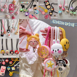 SANRIO สายเชือกคล้องคอ แบบยาว ปรับระดับได้ ป้องกันการสูญหาย สําหรับโทรศัพท์มือถือ