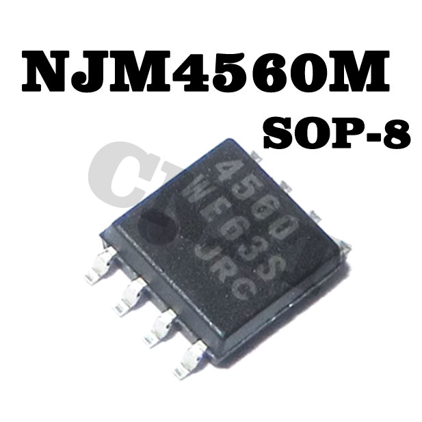 10 ชิ้น/ล็อต ต้นฉบับใหม่ NJM4560M NJM4560 JRC4560 SOP-8 ชิป IC คู่ประสิทธิภาพสูง