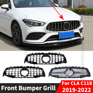 Gt กระจังหน้ากันชนหน้า ประดับเพชร อุปกรณ์เสริม สําหรับ Mercedes C118 W118 Benz CLA 2019-2022 180 200 250 260 220