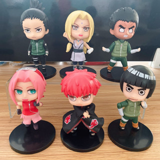 โมเดลฟิกเกอร์ อนิเมะนารูโตะ Haruno Sakura Rock Lee Might Guy Uchiha Itachi Sasuke Pain Kakashi Naruto Shippuden ขนาด 10 ซม. ของเล่นสําหรับเด็ก ของขวัญ 6 ชิ้น ต่อชุด