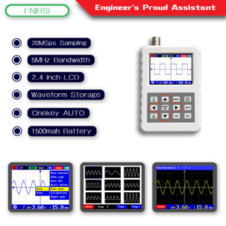 Fnirsi DSO PRO กล้องออสซิลโลสโคปดิจิทัล หน้าจอ LCD 2.4 นิ้ว 5M 20MSps 5V