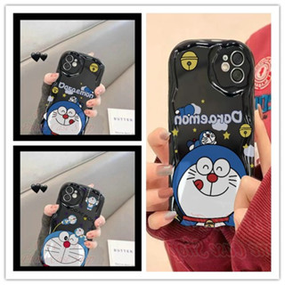 เคส Infinix Hot 30i 30 20 20i 12 9 Play Smart 7 6 Hot30 Hot30i Smart7 3D relief frame Doraemon Soft Black Case