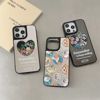 CASE.TIFY Snow White High-end mirror Phone case for iphone 14 14plus 14pro 14promax 13 13pro 13promax High quality drop and shockproof hard case 12 12pro 12promax 11 Cute and beautiful elegant graffiti sticker pattern New Design ins style popular