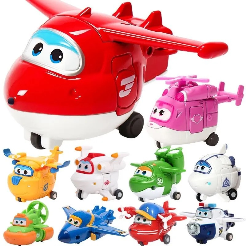 ของเล่นฟิกเกอร์หุ่นยนต์ Jett Dizzy Super Wings ขนาดใหญ่ สําหรับเด็ก