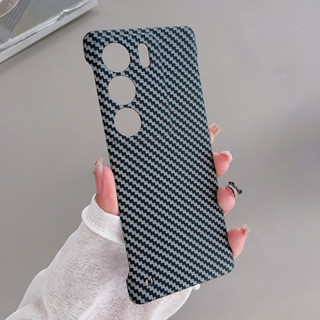 เคสโทรศัพท์มือถือ PC แข็ง คาร์บอนไฟเบอร์ บางมาก กันกระแทก สําหรับ Vivo V29 V29Pro S17 S17T S17Pro iQOO10 10Pro iQOO11 11s 11Pro