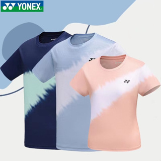 Yonex ใหม่ เสื้อแบดมินตัน แขนสั้น ระบายอากาศ ลําลอง แห้งเร็ว สําหรับผู้ชาย และผู้หญิง