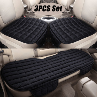 3PC Universal Comfortable Car Seat Cover พร้อมถุงเก็บของ / เบาะหน้าอุปกรณ์เสริมภายในที่เรียบง่ายและไม่เลื่อนร้อน