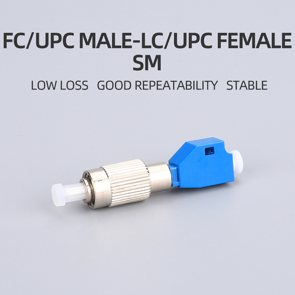 FTTH วิศวกรรมตัวเชื่อมต่อไฟเบอร์ออปติกพิเศษ FC-LC UPC / APC / OM3 / OM4 อะแดปเตอร์แปลงไฮบริดหลายโหมด FC ชาย - LC หญิง