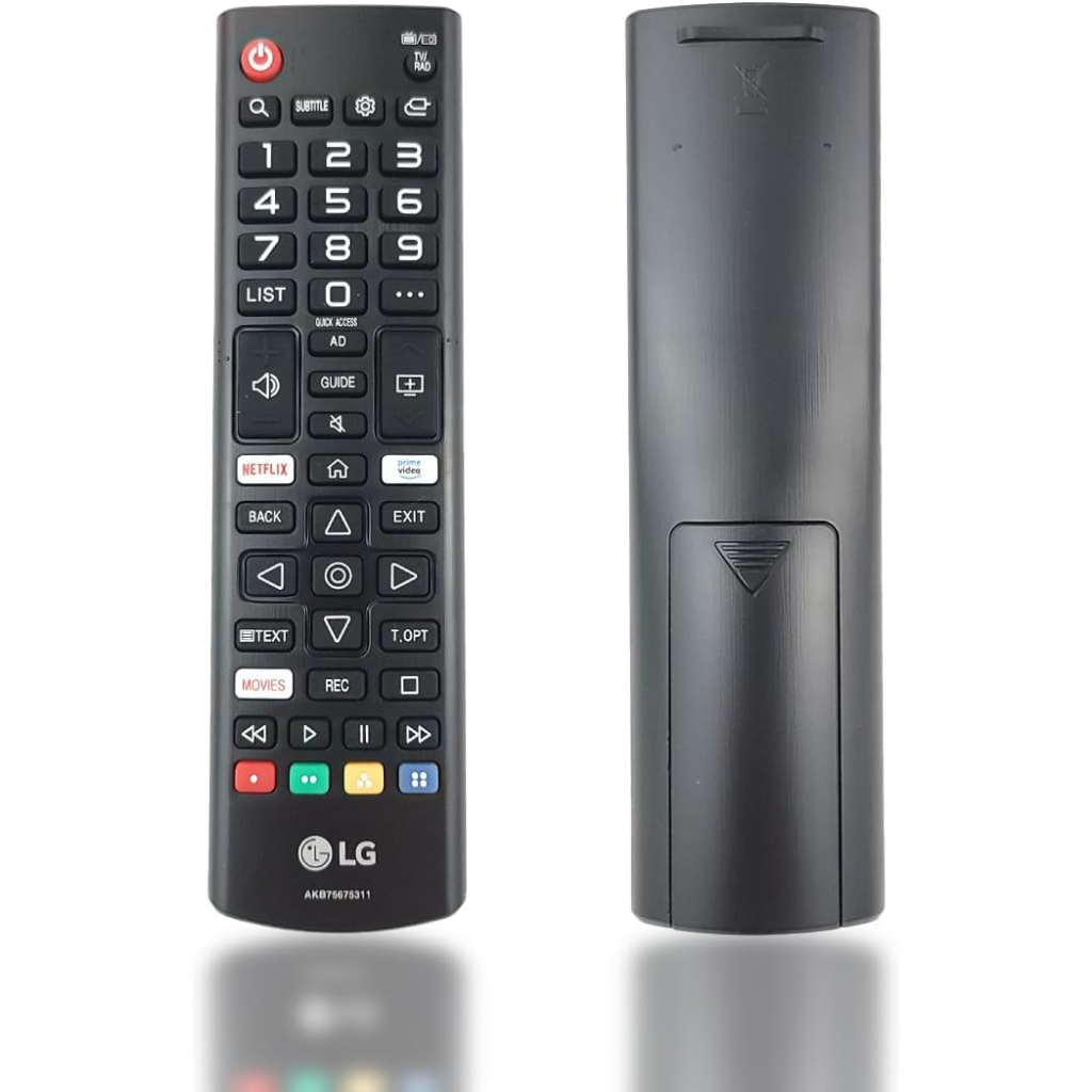UsedNew ใช้สําหรับ LG AKB75675311 รีโมทคอนโทรลใช้สําหรับ LG LED ThinQ สมาร์ททีวีรวม Netflix และ Prime ปุ่มลัดวิดีโอ 32LM630, 32LM6300, 32LM6300PLA, 32LM630BPLA