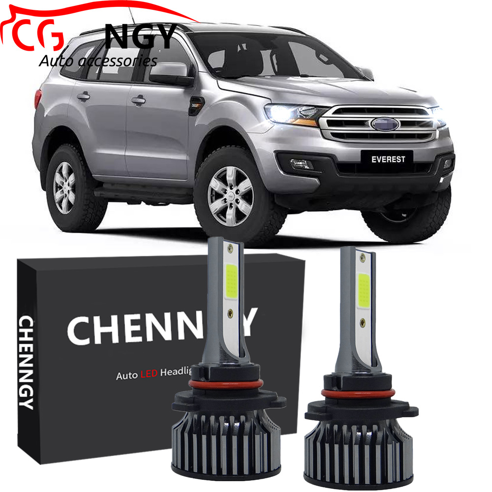 สําหรับ Ford Everest 2016 - 2018 (โคมไฟหัว) - p1 6000K LED Bulbs Kit เปลี่ยนฮาโลเจนสีขาว (1 คู่) Low Beam