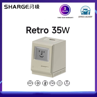 Sharge หัวชาร์จโทรศัพท์มือถือ 35w Gallium Nitride pd30W ขนาดเล็ก พกพาง่าย สําหรับโน้ตบุ๊ก