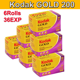 ฟิล์มติดกล้อง KODAK GOLD 135 35 มม. 200 สี สําหรับกล้อง M35 M38 Ultra F9 36 Exposures C-41 ProcessMVP 6 ม้วน