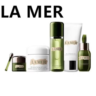 Lamer Aquamarine Repair Revitalizing Set King Fried ชุดเอสเซ้นบํารุงผิวหน้า ให้ความชุ่มชื้น กระชับผิวหน้า 150 มล. เอสเซ้นนม 125 มล. คลีนเซอร์ทําความสะอาดผิวหน้า 125 มล. ครีมบํารุงผิวหน้า 7 มล. อายครีม 5 มล. 5 ชิ้น