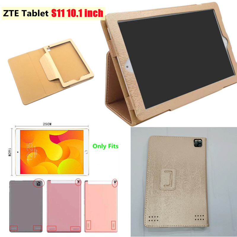 For ZTE Tablet S11 10.1 Inch Tablet PC Casing Android 10.1 inch Tab (25x16cm) Lighter Thinner PU Lea