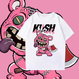 KU*SH เสื้อยืดตุ๊กตาหมีชั่วร้าย เสื้อ evil teddy bear ผ้า Cotton 100 % 4