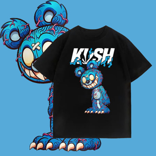 KU*SH เสื้อยืดตุ๊กตาหมีชั่วร้าย เสื้อ evil teddy bear ผ้า Cotton 100 % 3