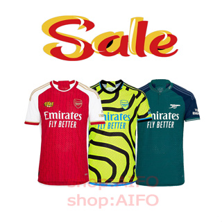 เสื้อกีฬาแขนสั้น ลายทีมชาติฟุตบอล Arsenal Home Away Jersey 23 24 ชุดเหย้า สําหรับผู้ชาย