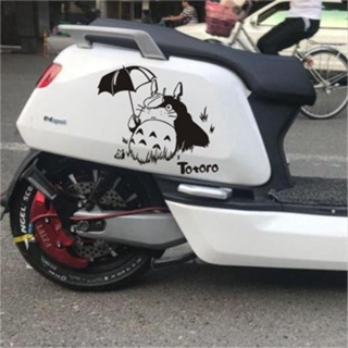 Totoro สติกเกอร์ไวนิล รูปการ์ตูน MOTO สําหรับติดตกแต่งผนังบ้าน รถยนต์