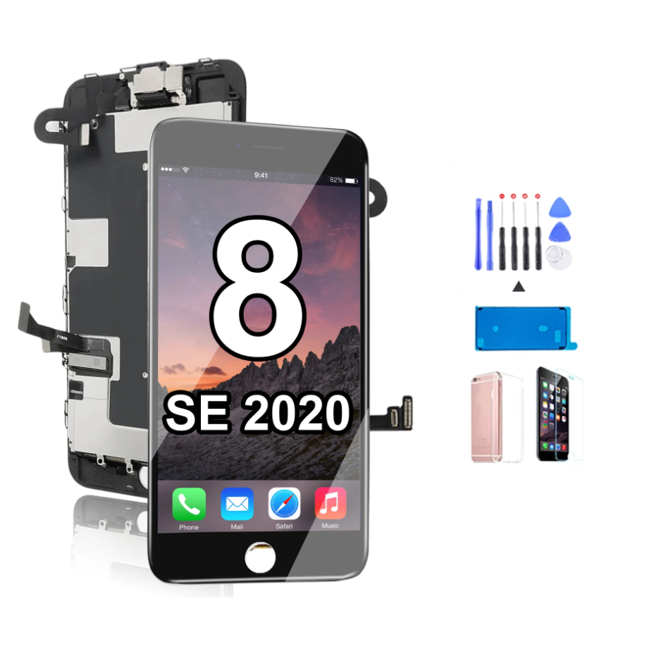 พร้อมอุปกรณ์เสริมประกอบหน้าจอหน้าจอหน้าจอ Apple iPhone SE 2nd Generation SE 2020 หน้าจอ LCD