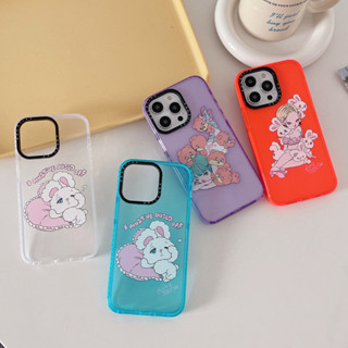 เคสโทรศัพท์มือถือแบบนิ่ม TPU ลาย Lonely Bunnies Club CT สําหรับ iphone11 12 13 14 pro promax