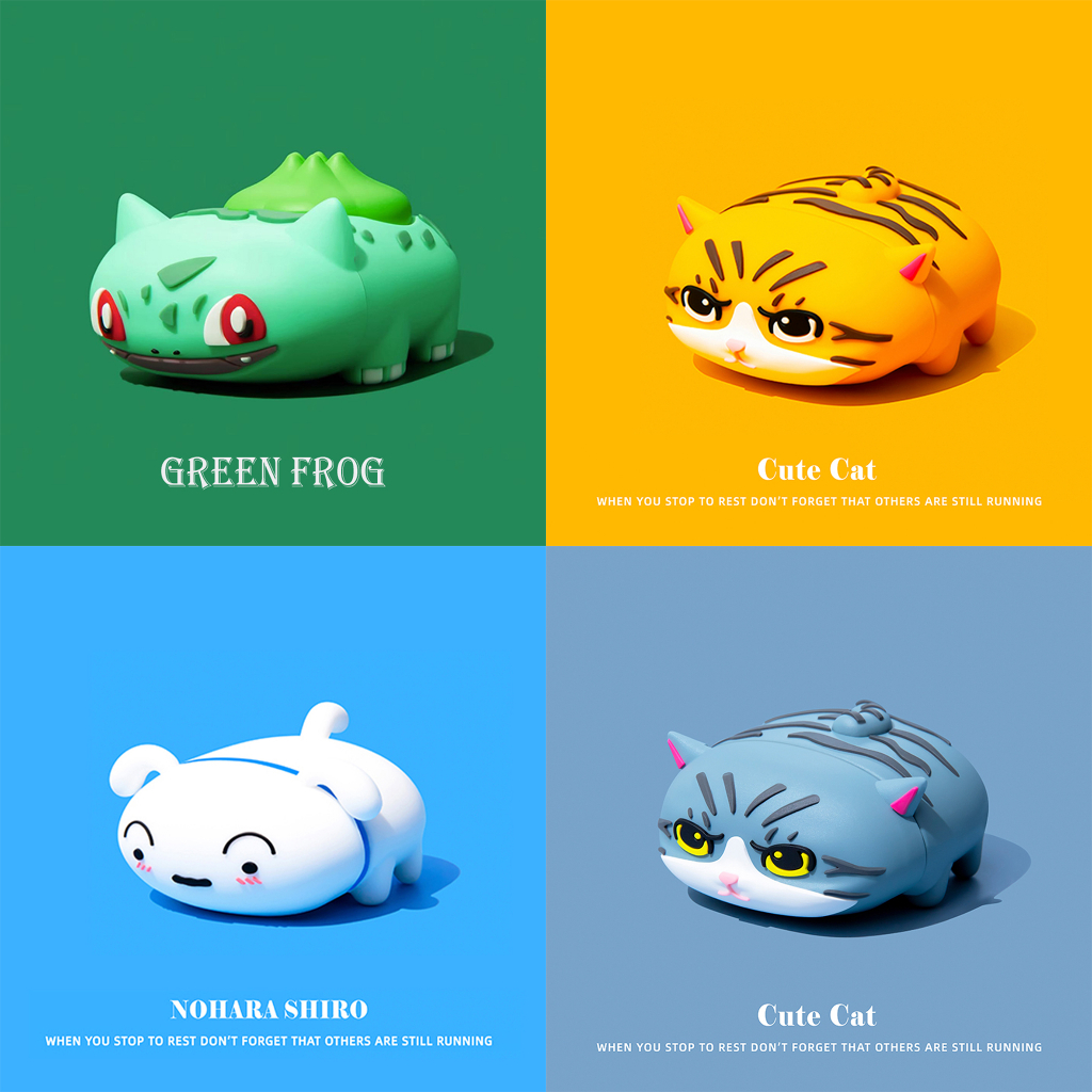 Overcovers Miao Frog Seed หูฟังเคสสำหรับ AirPods3gen แมวน่ารัก 2021 ใหม่สำหรับ AirPods3 หูฟังเคสป้องกัน เคส AirPodsPro ที่เข้ากันได้ เคส AirPods2gen