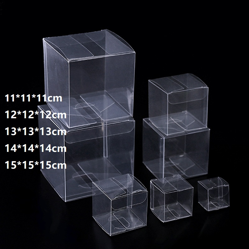 [ABD] กล่องของขวัญ กล่องขนมหวาน PVC ทรงสี่เหลี่ยม ขนาดใหญ่ สีโปร่งใส