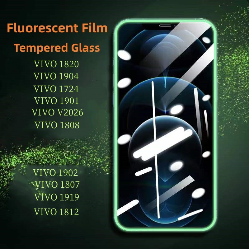ฟิล์มกระจกนิรภัยกันรอยหน้าจอ เรืองแสง กันกระแทก สําหรับ VIVO 1906 1901 1820 V2026 1902 1920 1904 181