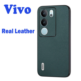 สำหรับ Vivo V29 X80 Pro X90 V25 Pro 5G หนังเทียมกันกระแทกฝาหลังเคสโทรศัพท์ธุรกิจสุดหรู