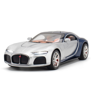 Bugatti ATLANTIC โมเดลรถยนต์ สเกล 1/24 อัลลอย ดึงถอยหลัง ของเล่นสะสม ของขวัญ สําหรับเด็ก