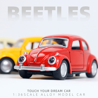 โมเดลรถยนต์ Beetle แบบโลหะผสม ของเล่นสําหรับเด็ก