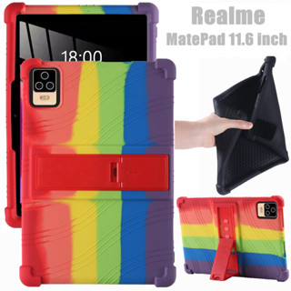 Realme Mate Pad MatePad Tablet 11.6 inch Case Super Shockproof Soft Silicone Protective Case Stand Cover