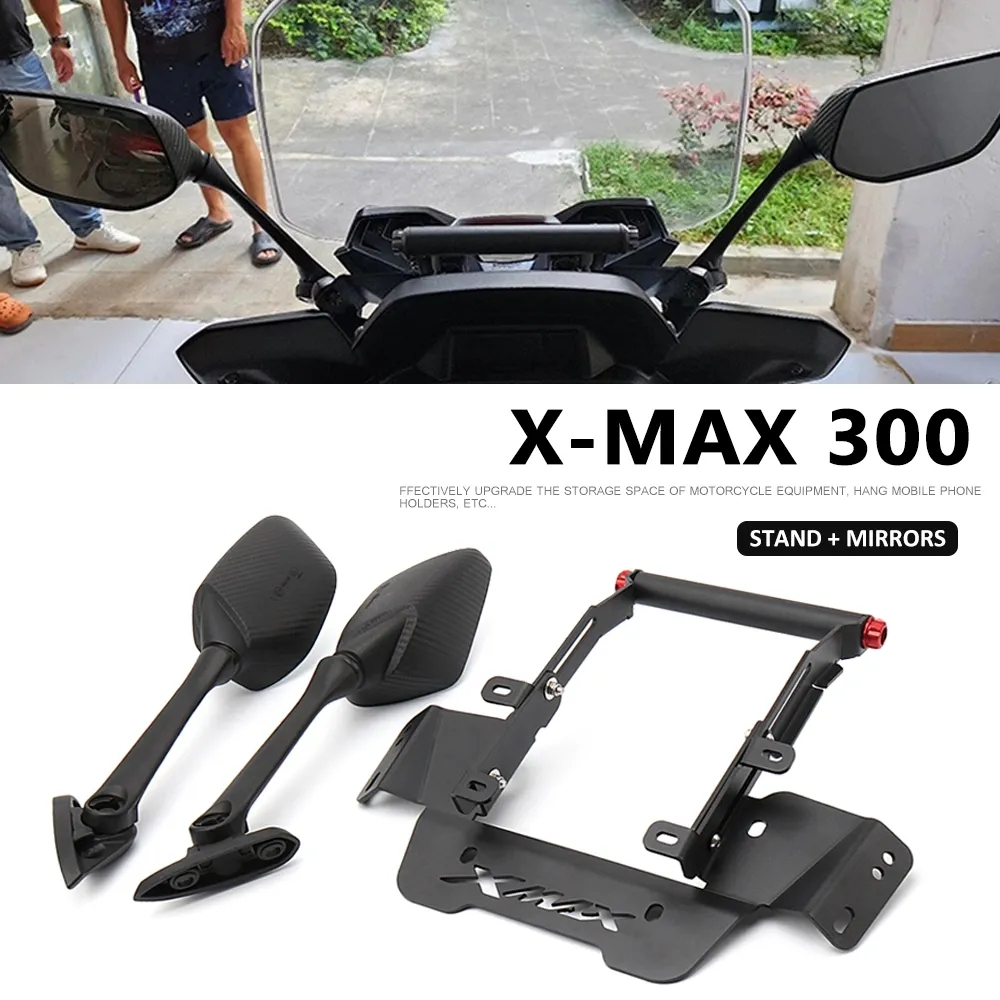 ใหม่ อุปกรณ์เมาท์ขาตั้ง GPS ติดกระจกมองหลัง สําหรับ Yamaha X-MAX300 X-MAX 300 XMAX300 XMAX 300 2023