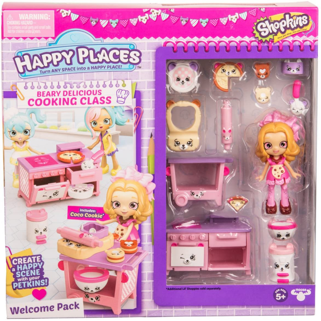 Happy Places Shopkins Beary Delicious Cooking Class Welcome Pack กระเป๋าช้อปปิ้ง ลาย Happy Places Shopkins Beary เหมาะกับการทําอาหาร