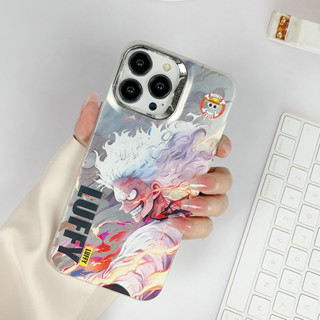 【ชุบเงินสองด้าน เคสโทรศัพท์/วันพีซ/ลูฟี่】สำหรับ เคสไอโฟน13 Pro 14 Pro Max 14 Pro 13 Pro Max 12 Pro Max 14 Plus สีมาการองสไตล์เปลือกแข็ง เคสไอโฟน12 13 15 14 11 Pro 11 15 Pro Max กรณีป้องกันการตก iPhone 11 Pro Max 12 Pro เคสมือถือ