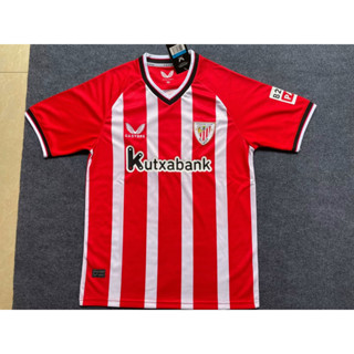 เสื้อกีฬาแขนสั้น ลายทีมชาติฟุตบอล Bilbao Jersey 23 24 ชุดเหย้า คุณภาพสูง สําหรับผู้ชาย