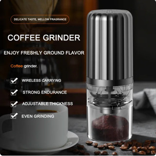 ✨Need Coffee ✨ เครื่องบดเมล็ดกาแฟไฟฟ้า ขนาดเล็ก แกนเซรามิค ชาร์จ USB