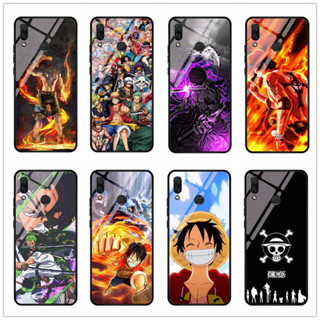 สําหรับ Huawei Nova 3i / Nova 7i อะนิเมะ One Piece ลูฟี่ Zoro กระจกนิรภัย กันกระแทก ส่วนบุคคล เคสโทรศัพท์แข็ง DIY ปรับแต่ง