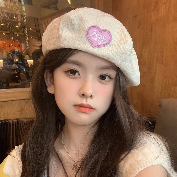 หมวกเบเร่ต์จับจีบลายฟักทอง สไตล์ญี่ปุ่นสำหรับผู้หญิง thumbnail 3