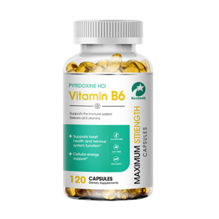 Kexinsh วิตามินบี 6 แคปซูล ระบบประสาทหัวใจและตา ช่วยเพิ่มการ…