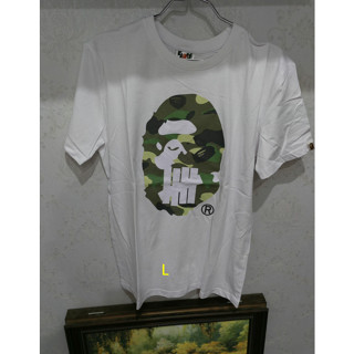 BAPE unisexแฟชั่นเสื้อยืดแขนสั้นลำลองสำหรับบุรุษและสตรีใหม่