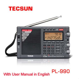 ⭐⭐⭐Tecsun pl-990 เครื่องรับสัญญาณวิทยุ FM ดิจิทัล แบบพกพา 16GB การ์ด TF