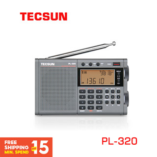 ⭐⭐⭐ใหม่ TECSUN PL-320 วิทยุ FM AM SW WM Full Band DSP รับสัญญาณวิทยุ FM สเตอริโอ แบบพกพา TECSUN PL320